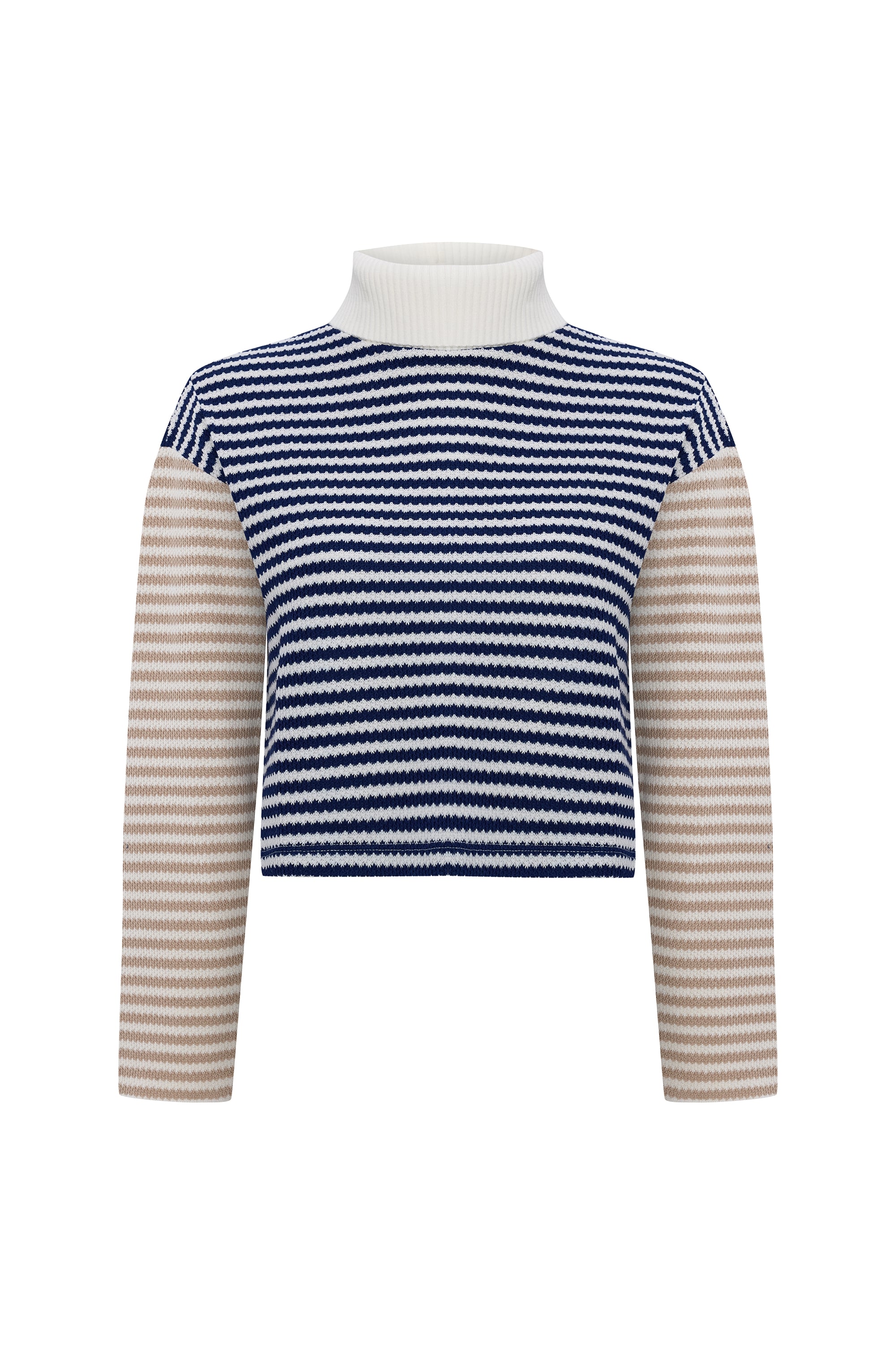 ÇİZGİLİ BALIKÇI YAKA KAZAK