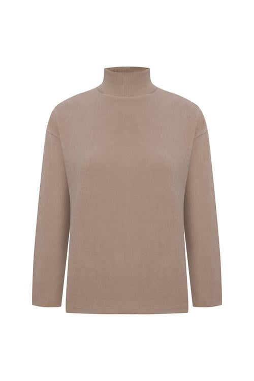 DİK YAKA LOOSE FIT SWEATSHIRT