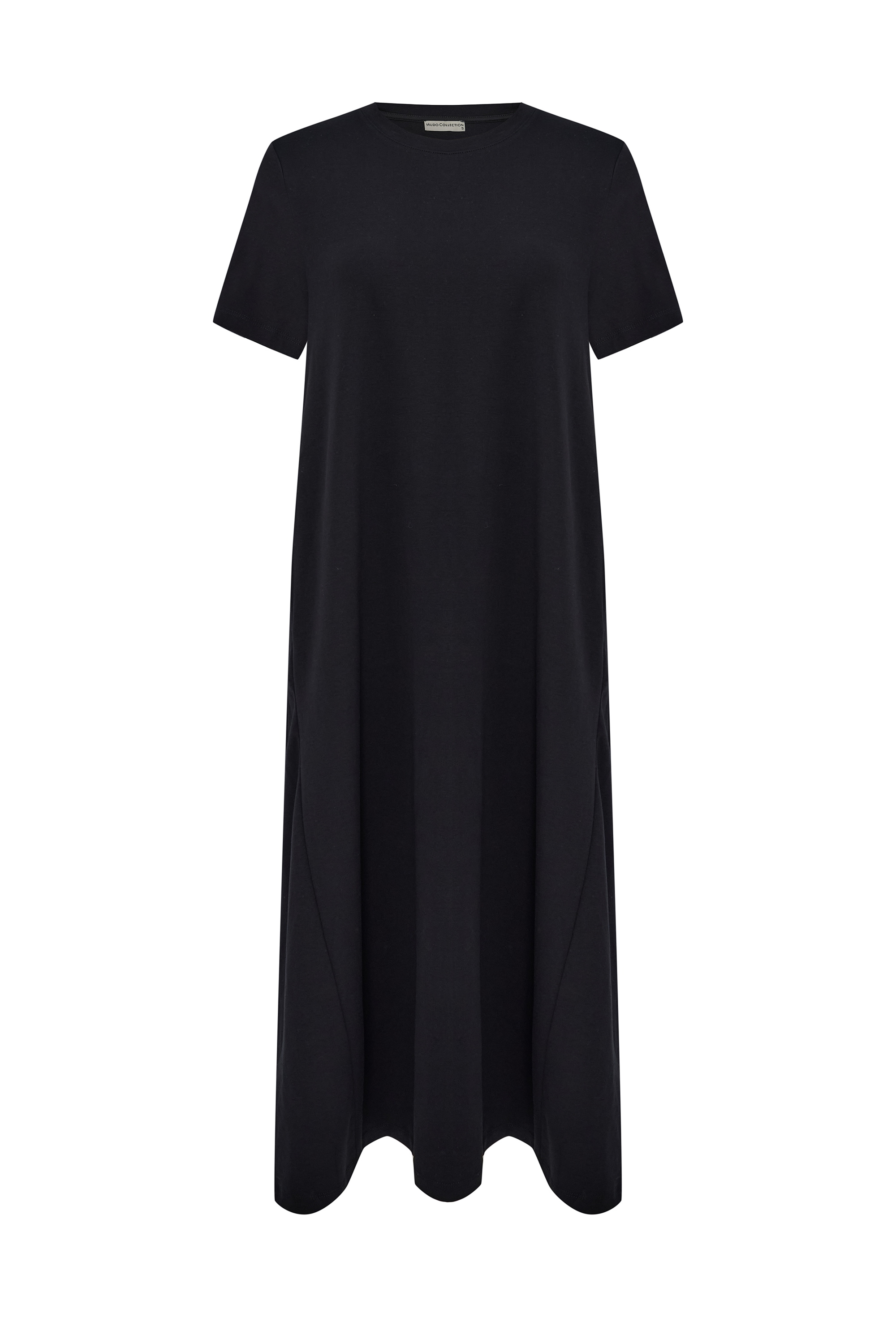 A FORM KISA KOLLU MİDİ ELBİSE