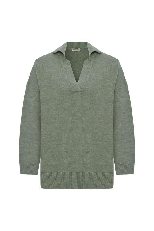  POLO YAKA LOOSE FIT KAZAK