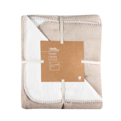  ENNY ÇİFT TARAFLI BATTANİYE BEJ EKRU 200X220