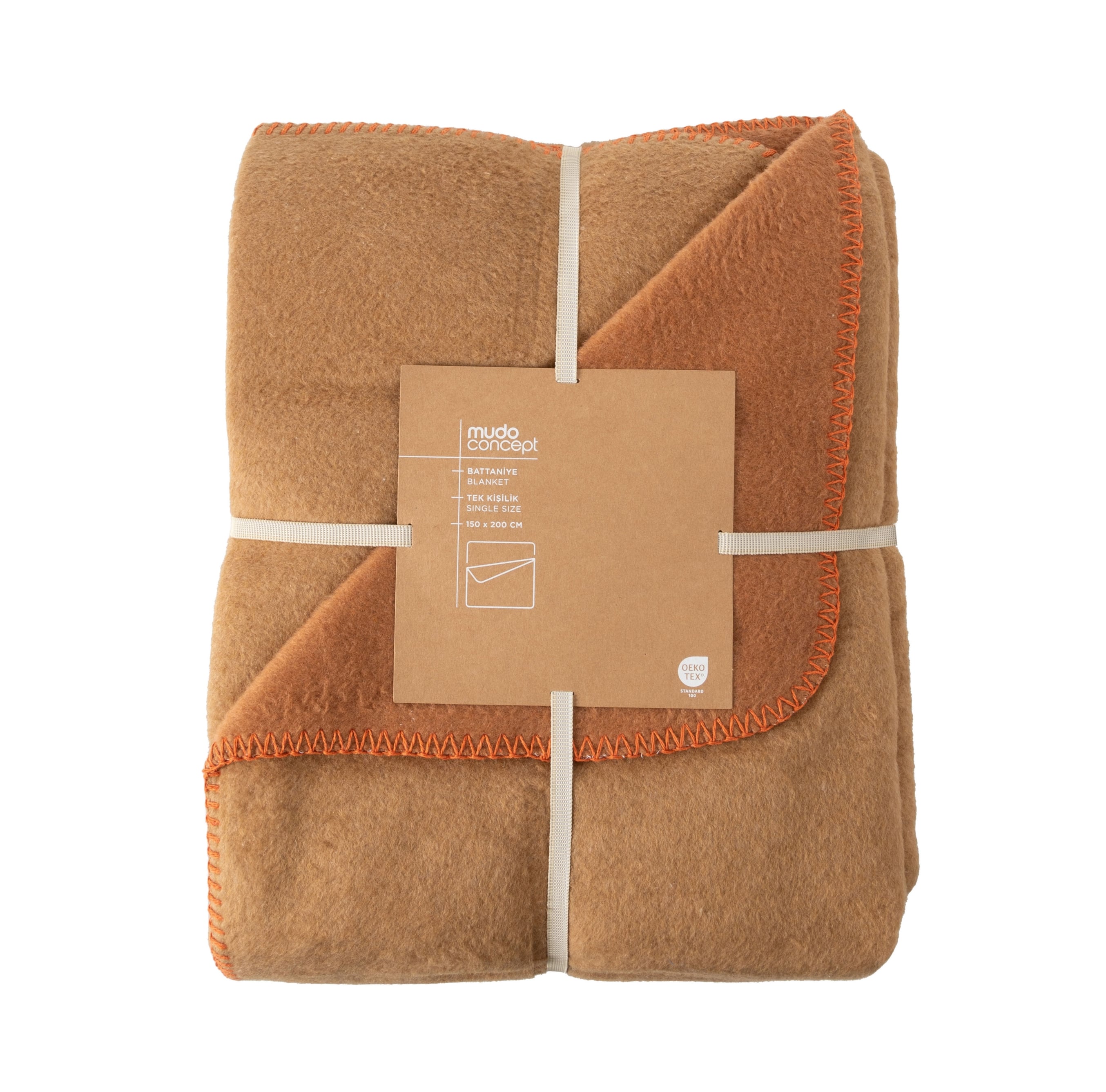 ENNY ÇİFT TARAFLI BATTANİYE BEJ KAHVE 150X200