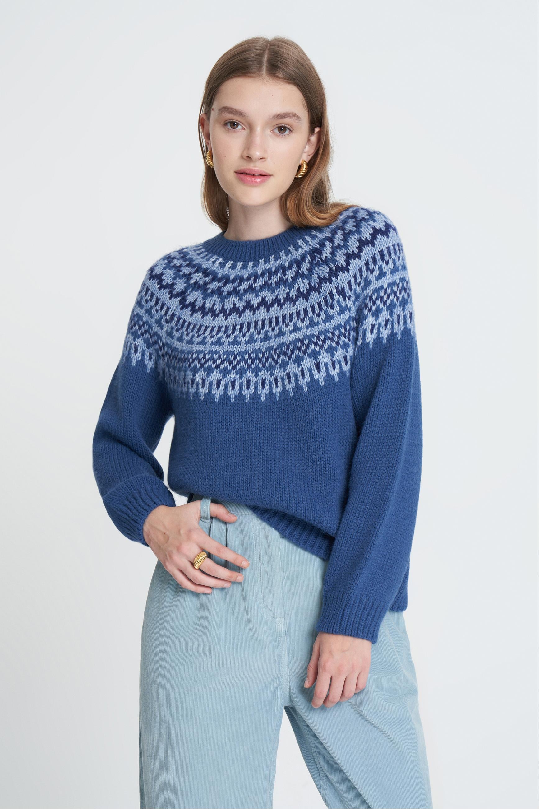 JAKARLI BİSİKLET YAKA TRİKO KAZAK