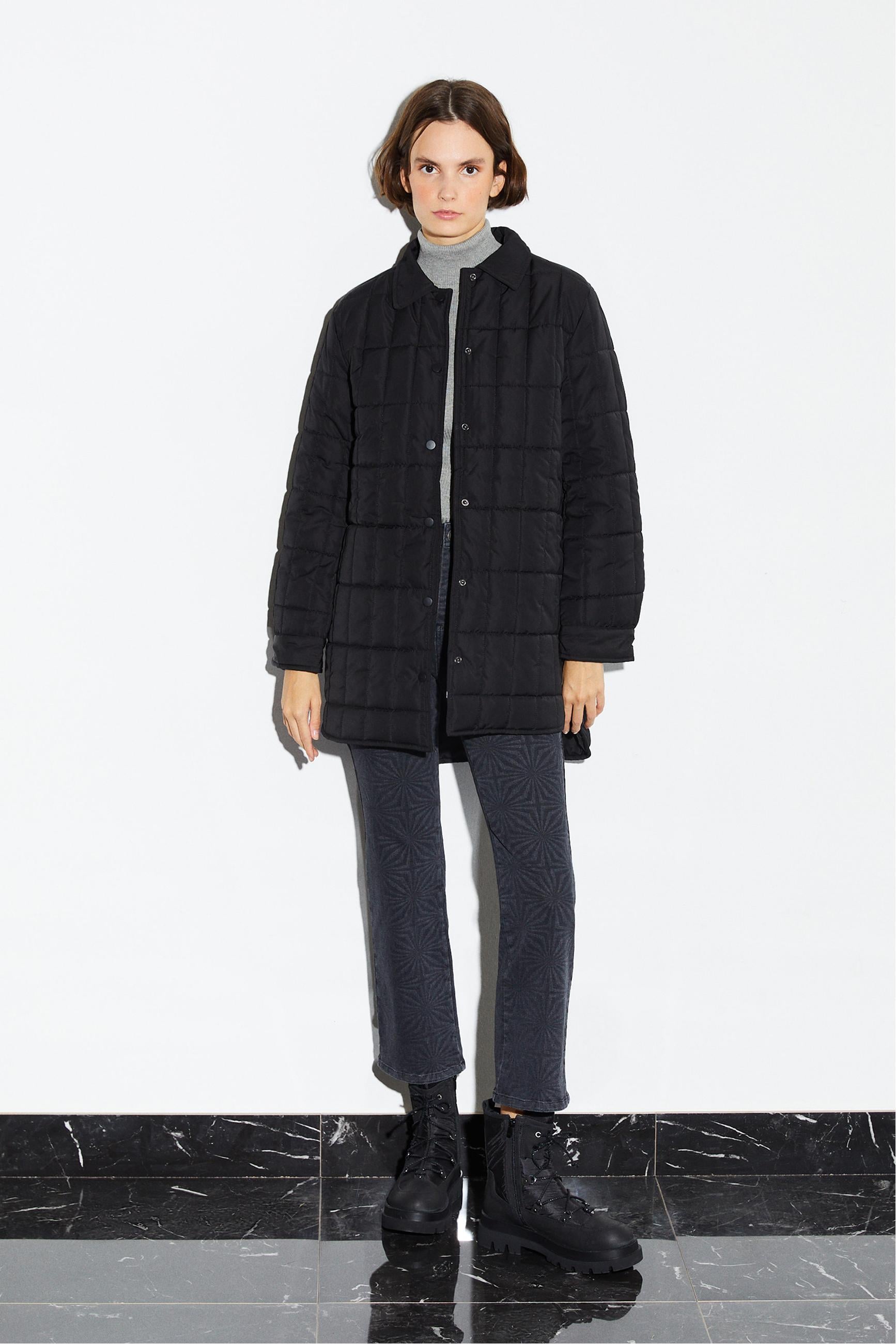 DİK YAKA ŞİŞME MONT