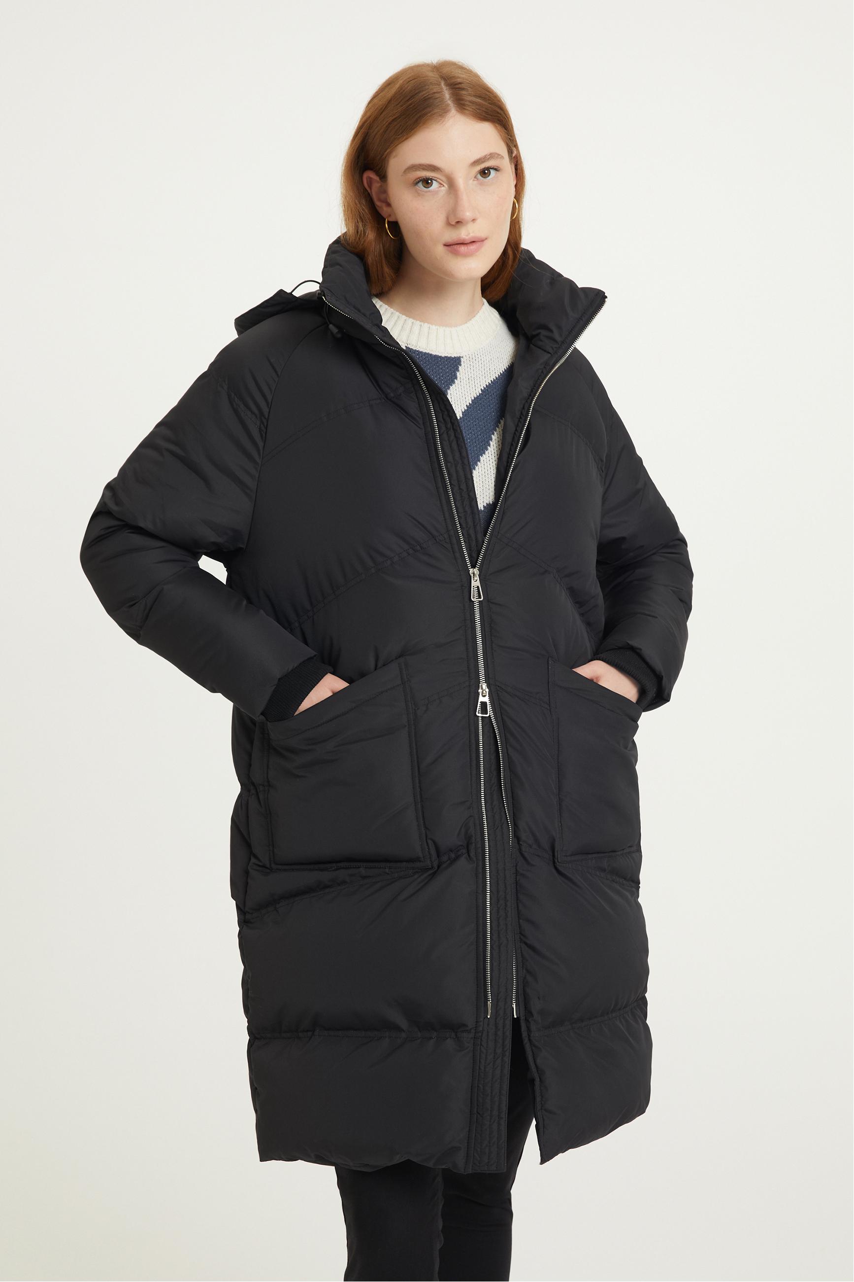 KAPÜŞONLU UZUN ŞİŞME MONT