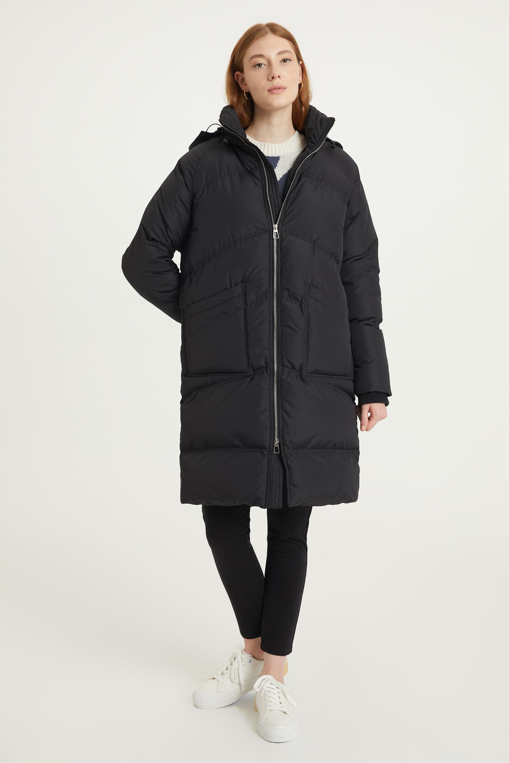 KAPÜŞONLU UZUN ŞİŞME MONT