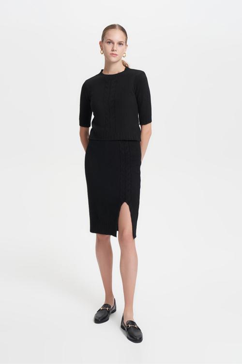  SAÇ ÖRGÜ BİSİKLET YAKA TRİKO KAZAK