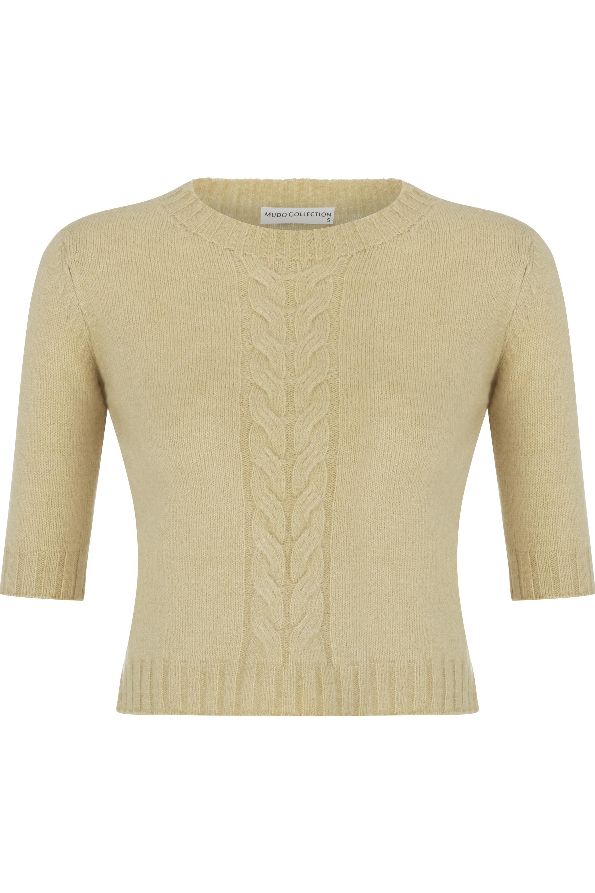 SAÇ ÖRGÜ BİSİKLET YAKA TRİKO KAZAK