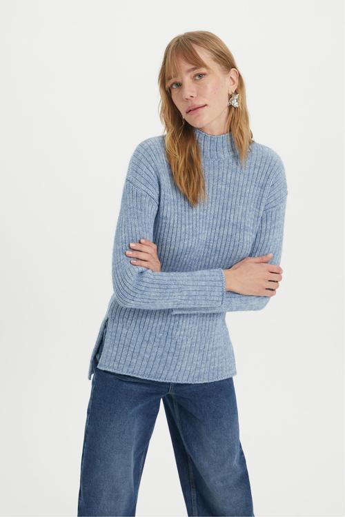  DİK YAKA TRİKO KAZAK