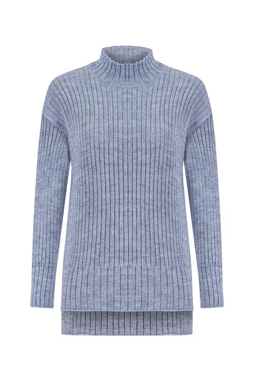  DİK YAKA TRİKO KAZAK