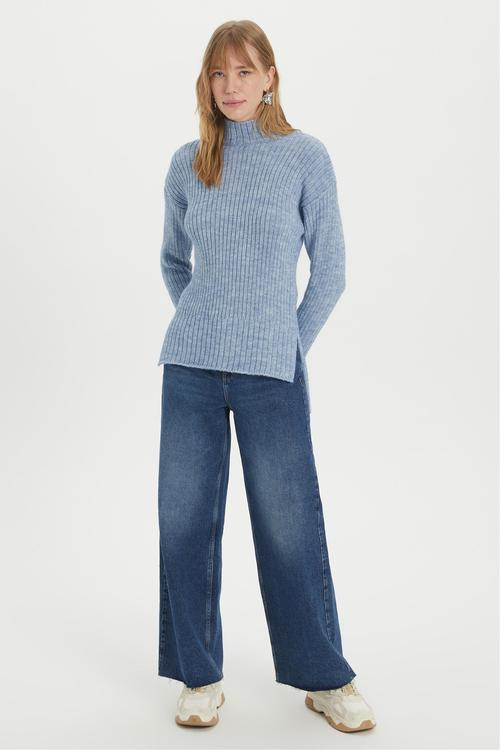  DİK YAKA TRİKO KAZAK