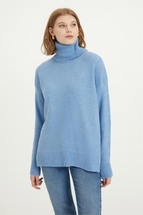  BALIKÇI YAKA TRİKO KAZAK