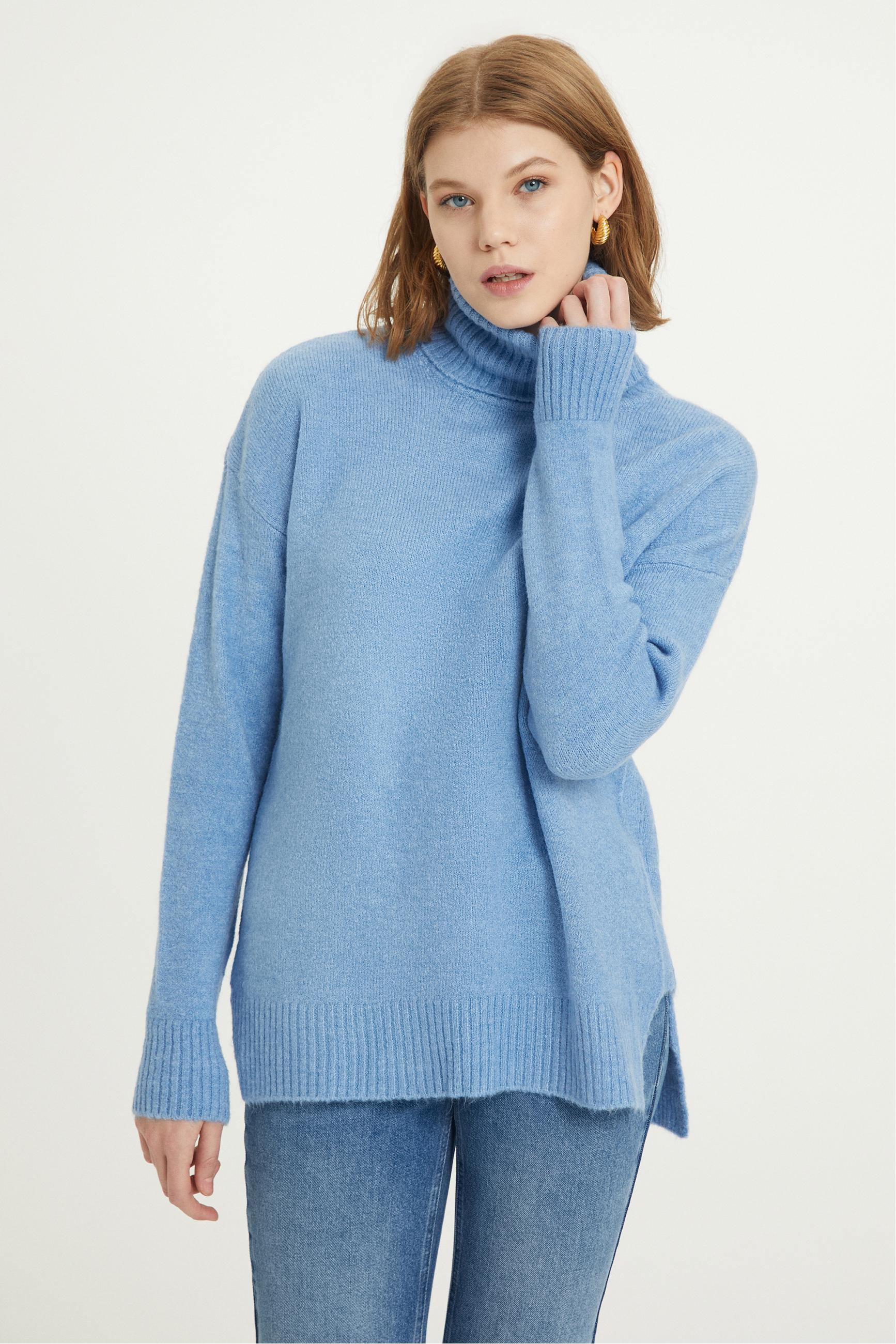 BALIKÇI YAKA TRİKO KAZAK