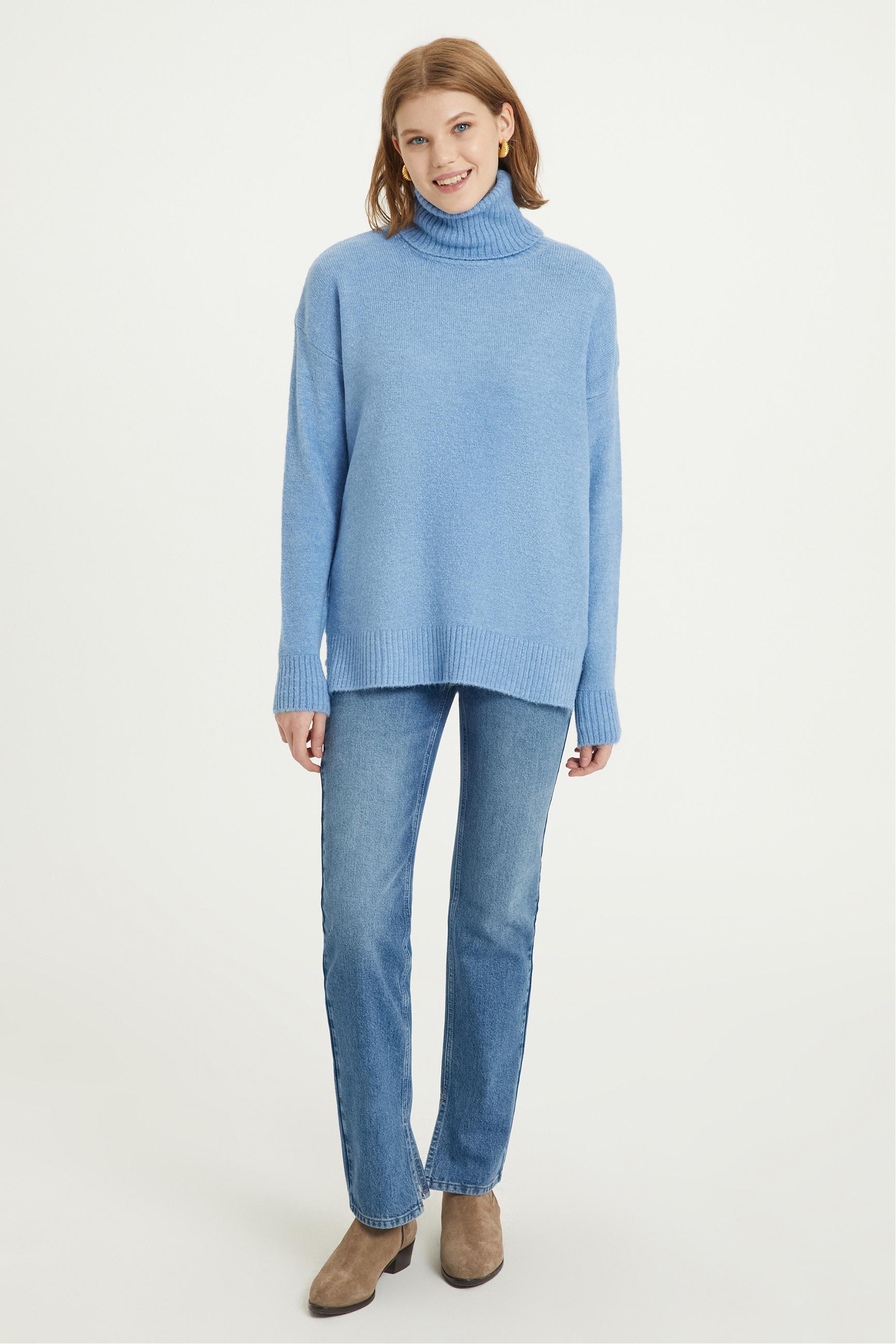 BALIKÇI YAKA TRİKO KAZAK