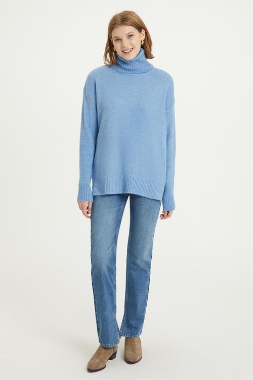  BALIKÇI YAKA TRİKO KAZAK