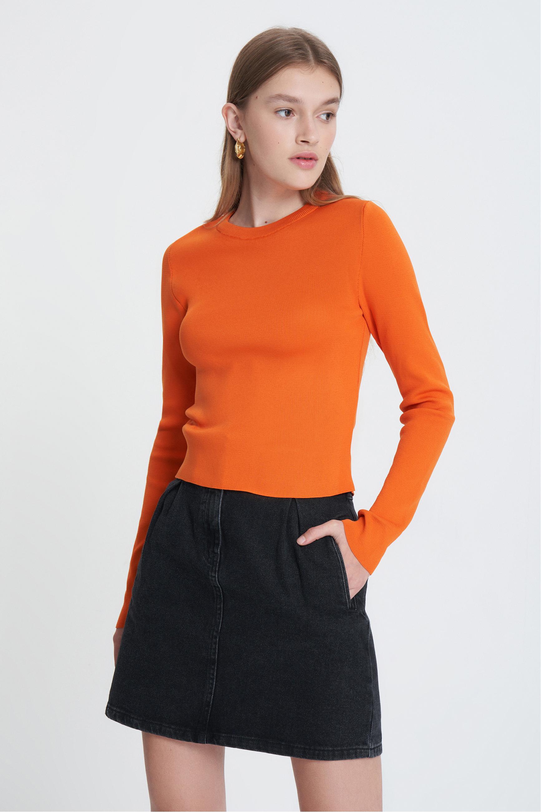 BİSİKLET YAKA BASIC TRİKO KAZAK