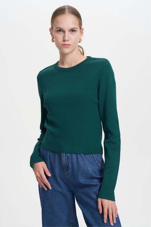  BİSİKLET YAKA BASIC TRİKO KAZAK