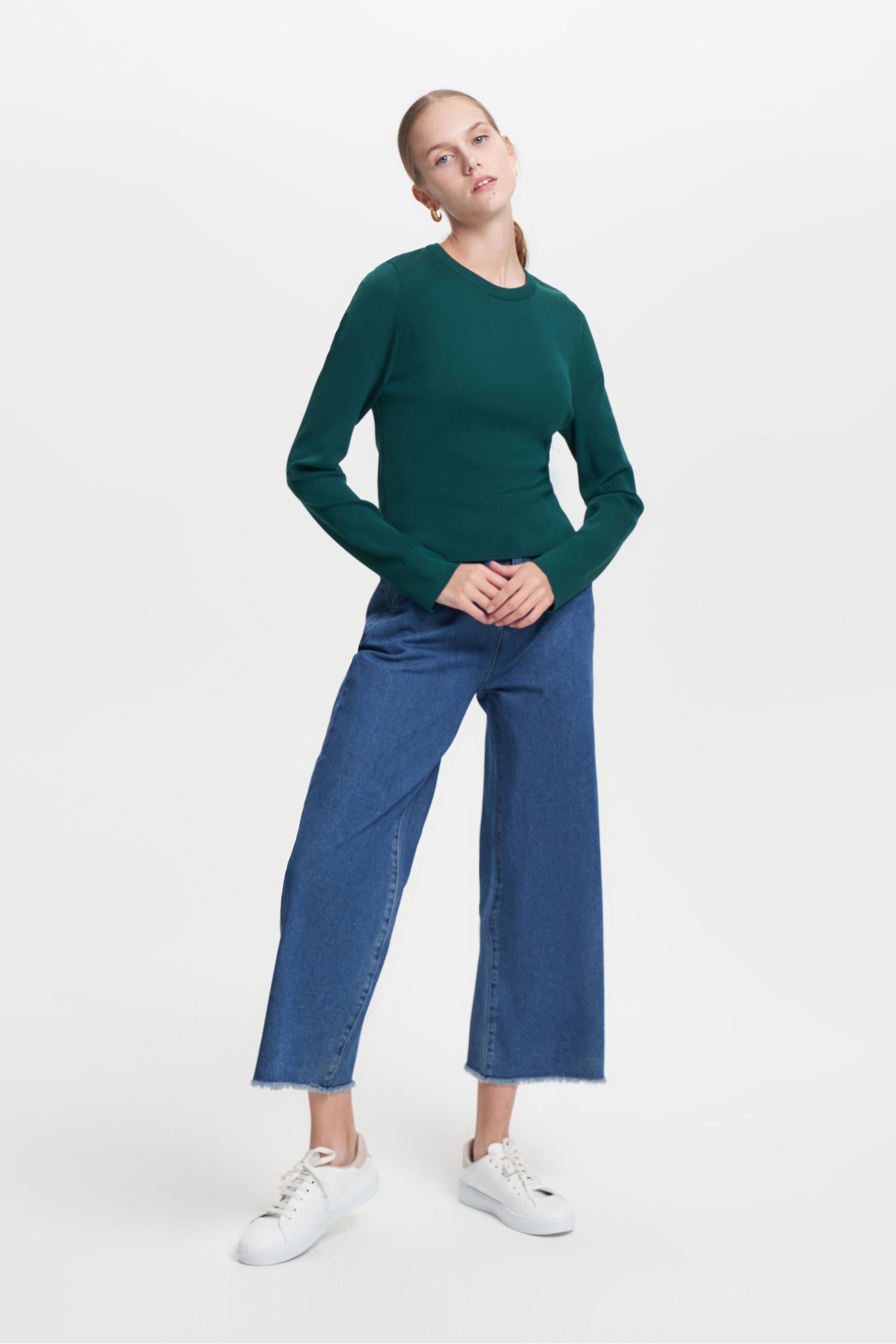 BİSİKLET YAKA BASIC TRİKO KAZAK