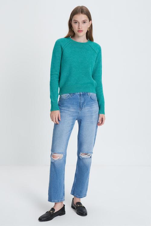  BİSİKLET YAKA BASIC TRİKO KAZAK