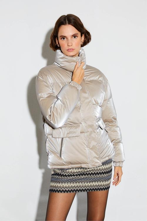  KAPİTONELİ DİK YAKA ŞİŞME MONT