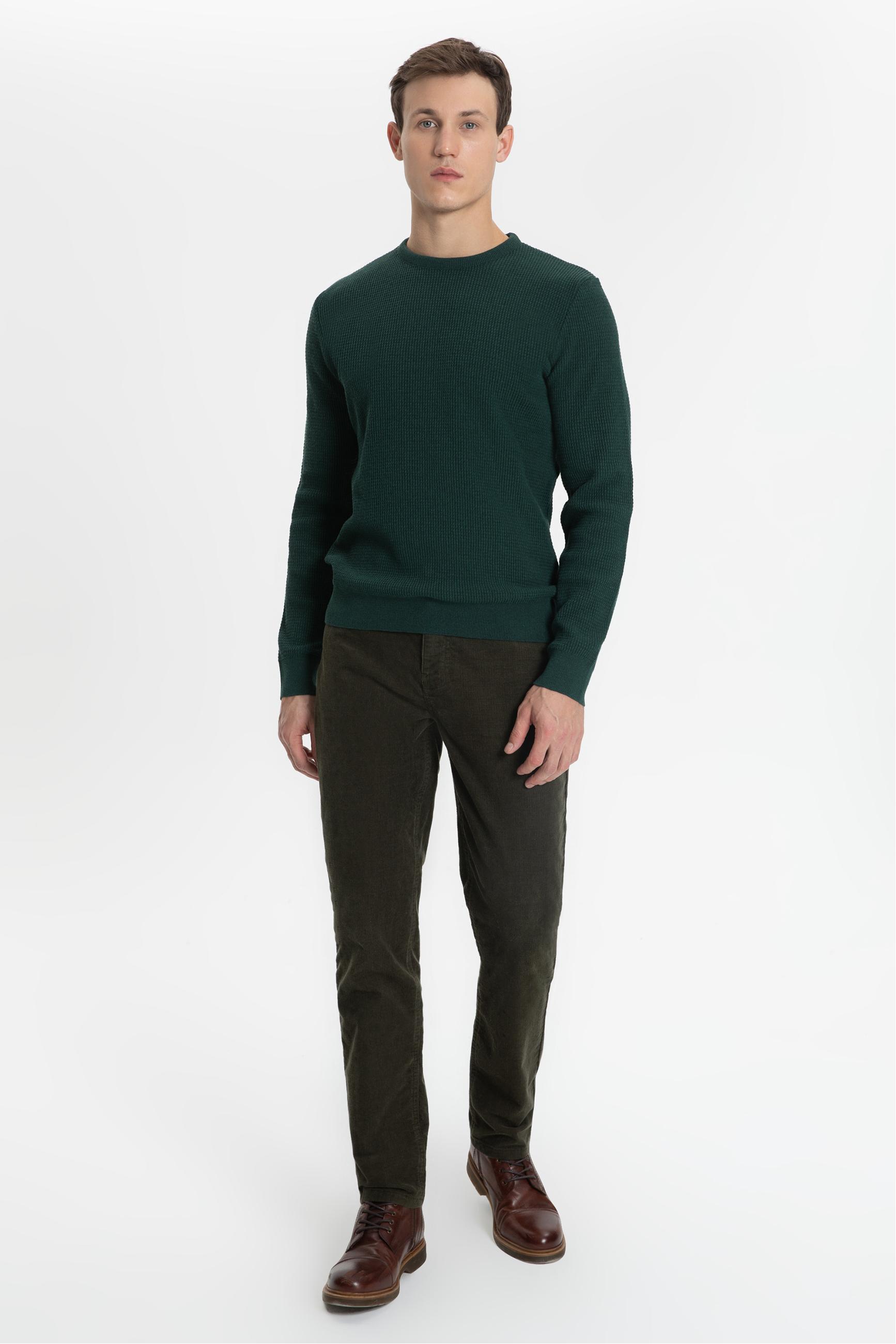 BİSİKLET YAKA TRİKO KAZAK