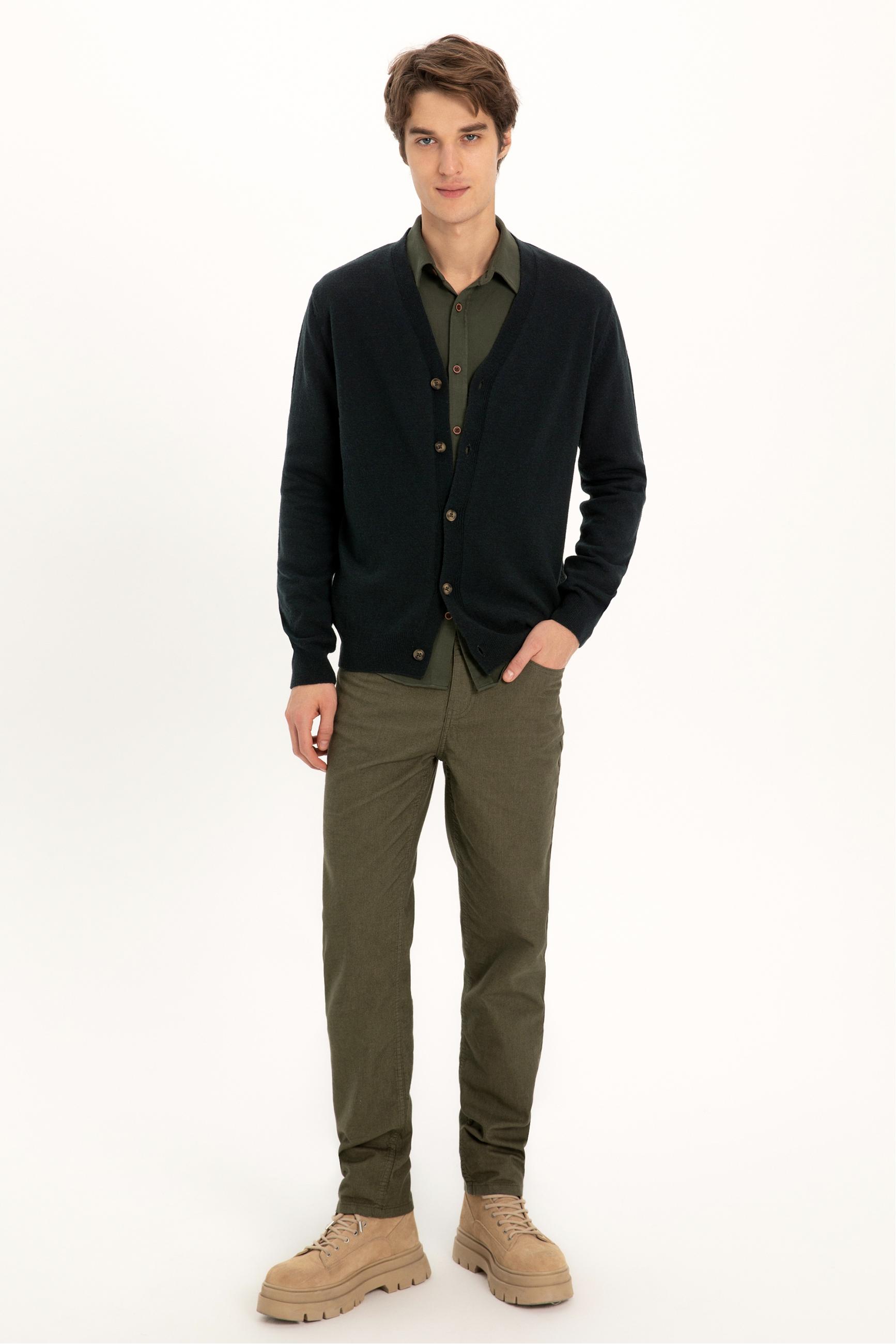 YÜN KARIŞIMLI V YAKA HIRKA