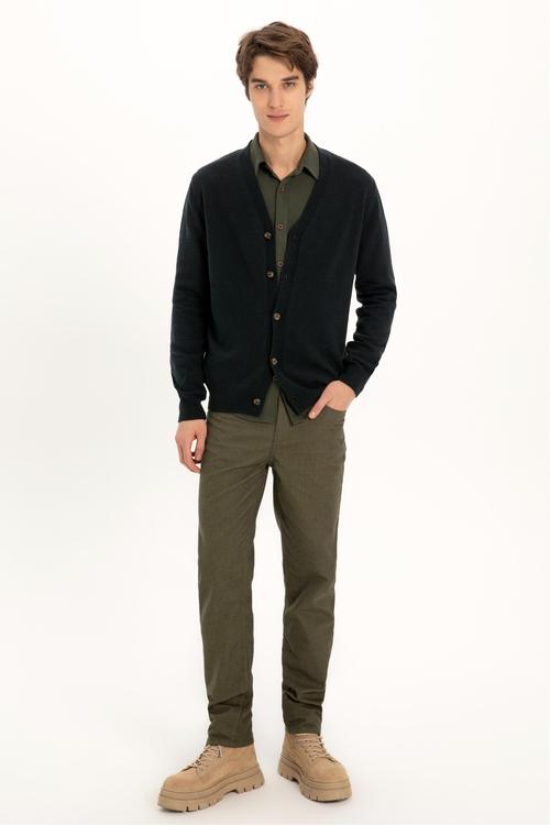  YÜN KARIŞIMLI V YAKA HIRKA