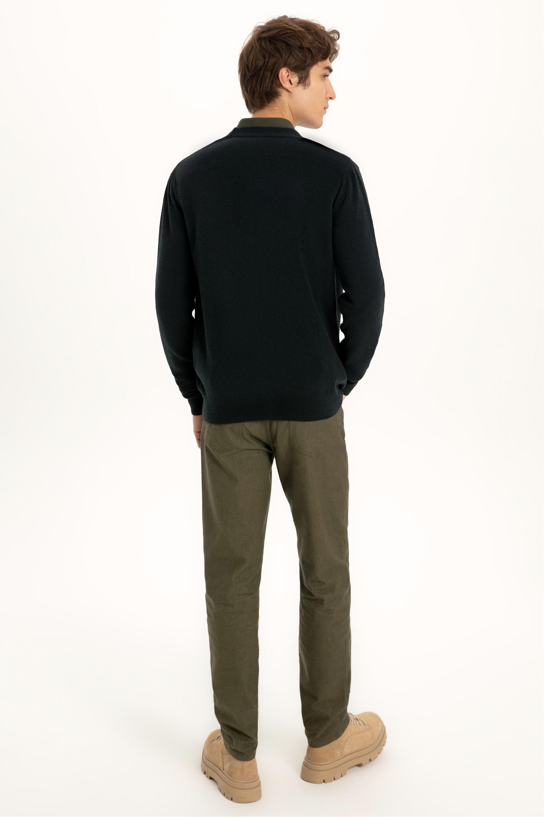 YÜN KARIŞIMLI V YAKA HIRKA