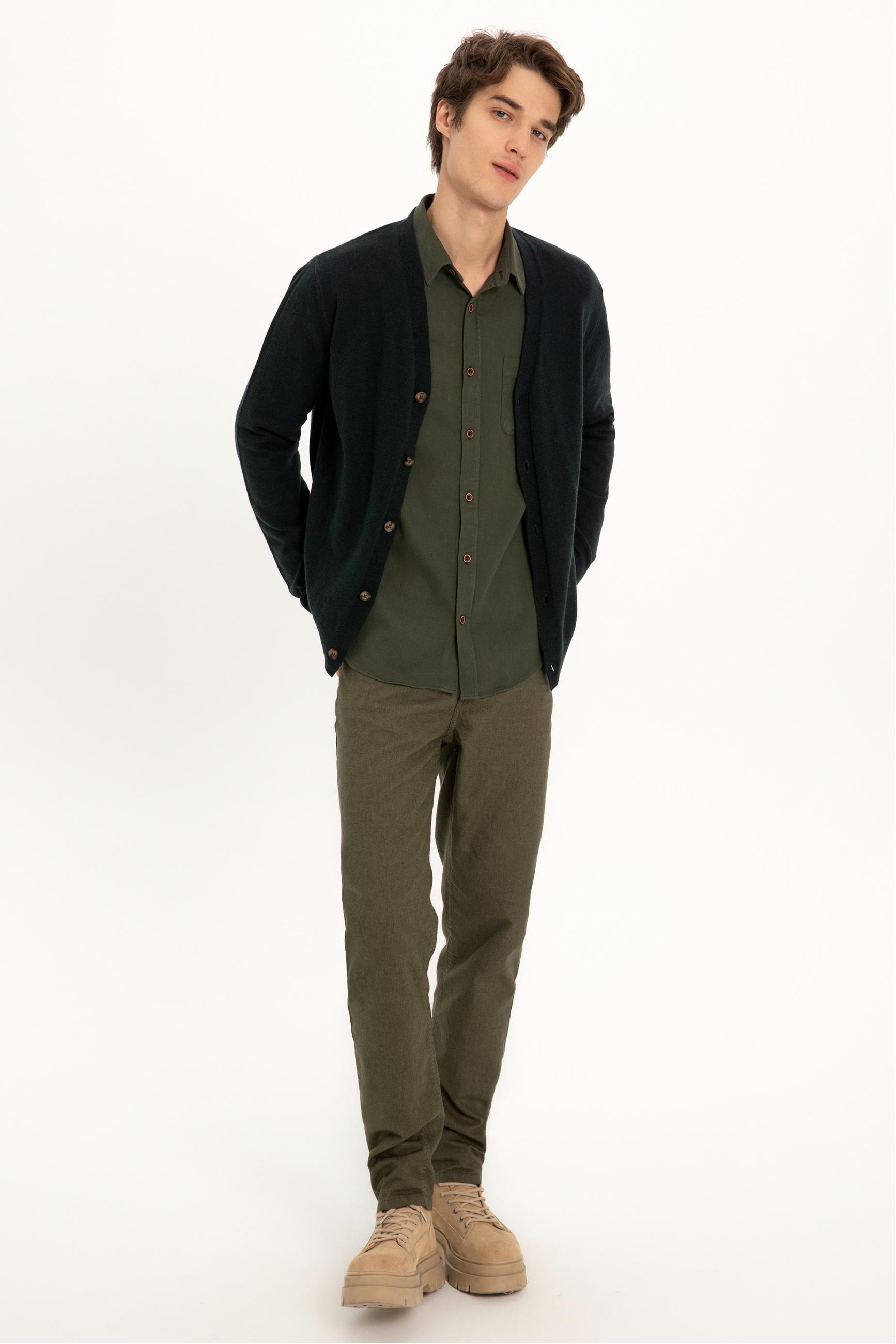 YÜN KARIŞIMLI V YAKA HIRKA