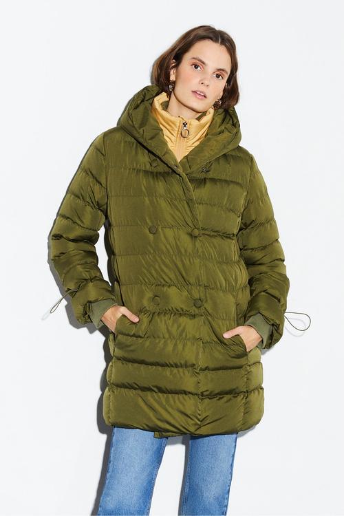  KAPÜŞONLU DÜĞME DETAYLI ŞİŞME MONT