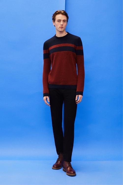  RENK BLOKLU BİSİKLET YAKA TRİKO KAZAK