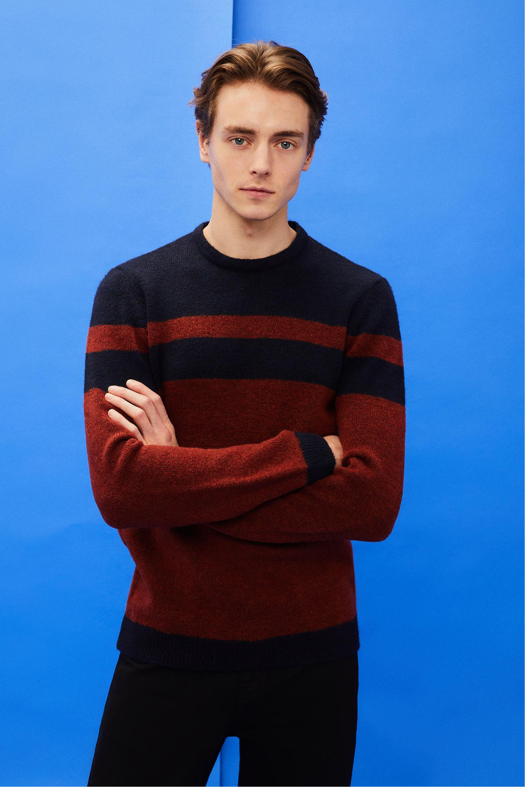 RENK BLOKLU BİSİKLET YAKA TRİKO KAZAK