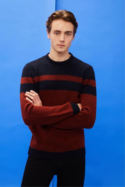  RENK BLOKLU BİSİKLET YAKA TRİKO KAZAK