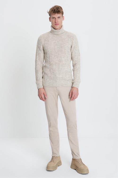  BALIKÇI YAKA ÖRGÜLÜ KAZAK