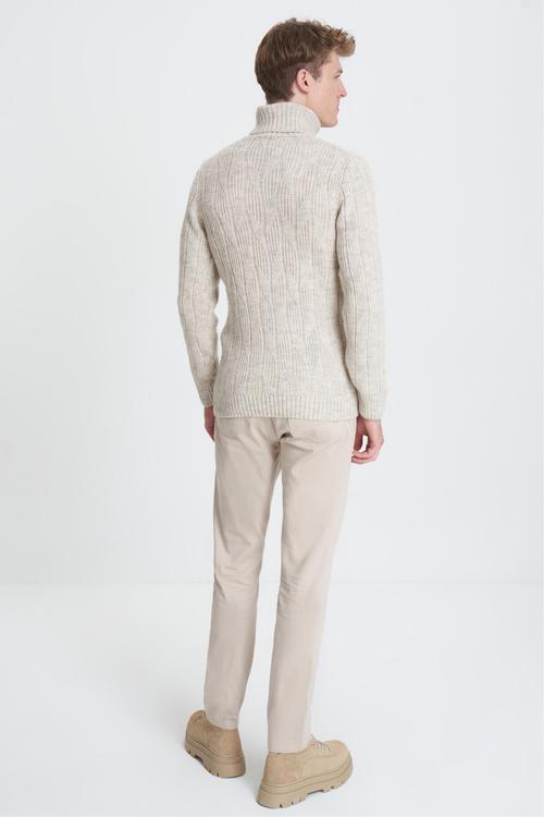  BALIKÇI YAKA ÖRGÜLÜ KAZAK