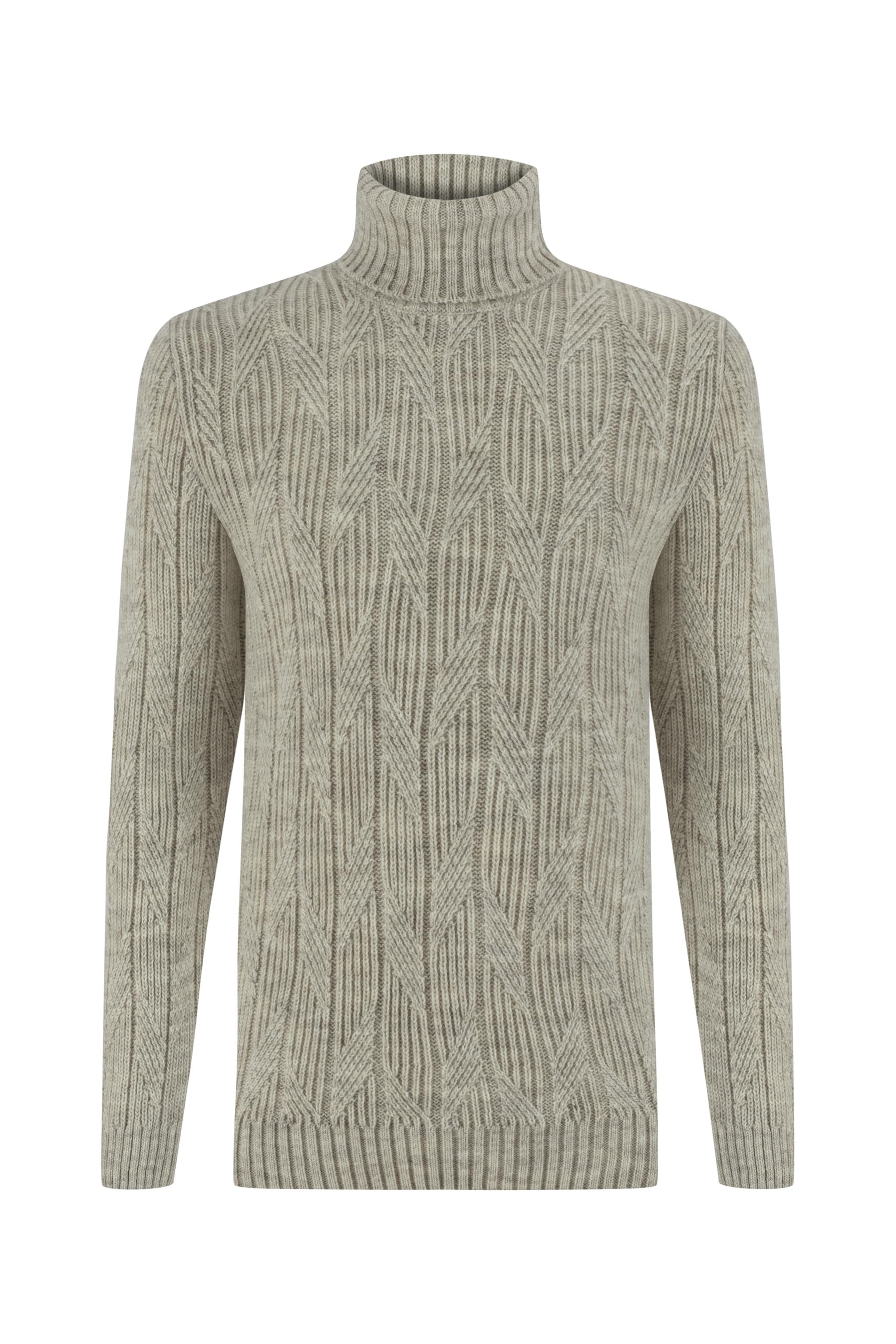 BALIKÇI YAKA ÖRGÜLÜ KAZAK