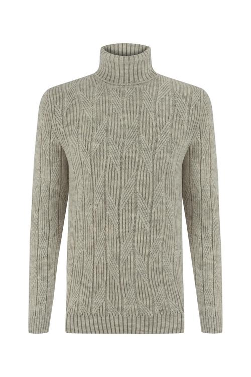  BALIKÇI YAKA ÖRGÜLÜ KAZAK