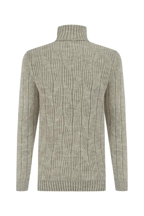  BALIKÇI YAKA ÖRGÜLÜ KAZAK