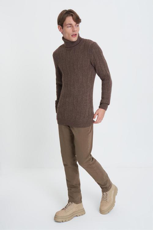  BALIKÇI YAKA ÖRGÜLÜ KAZAK