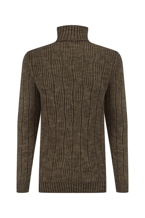  BALIKÇI YAKA ÖRGÜLÜ KAZAK