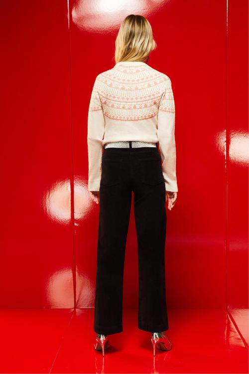  GENİŞ PAÇA KADİFE DOKULU PANTOLON