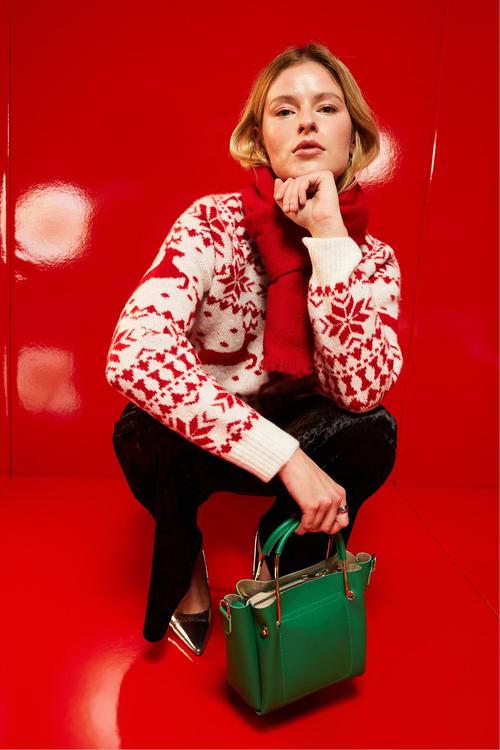  JAKARLI BİSİKLET YAKA TRİKO KAZAK