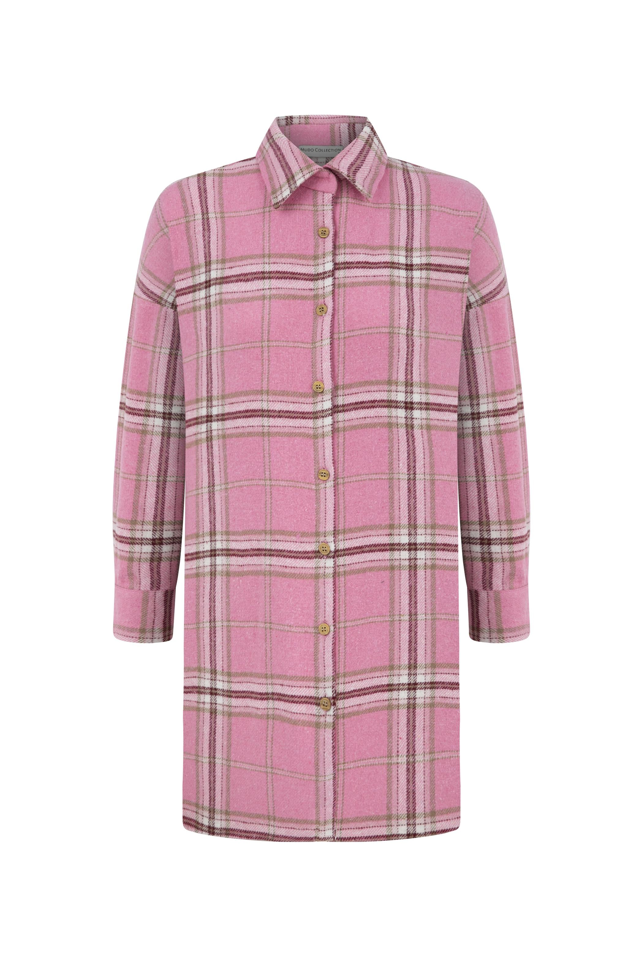 EKOSELİ MİNİ GÖMLEK ELBİSE