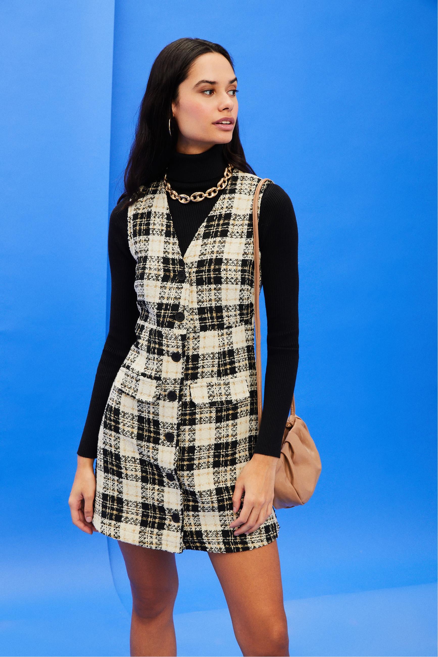 EKOSELİ KOLSUZ MİNİ ELBİSE