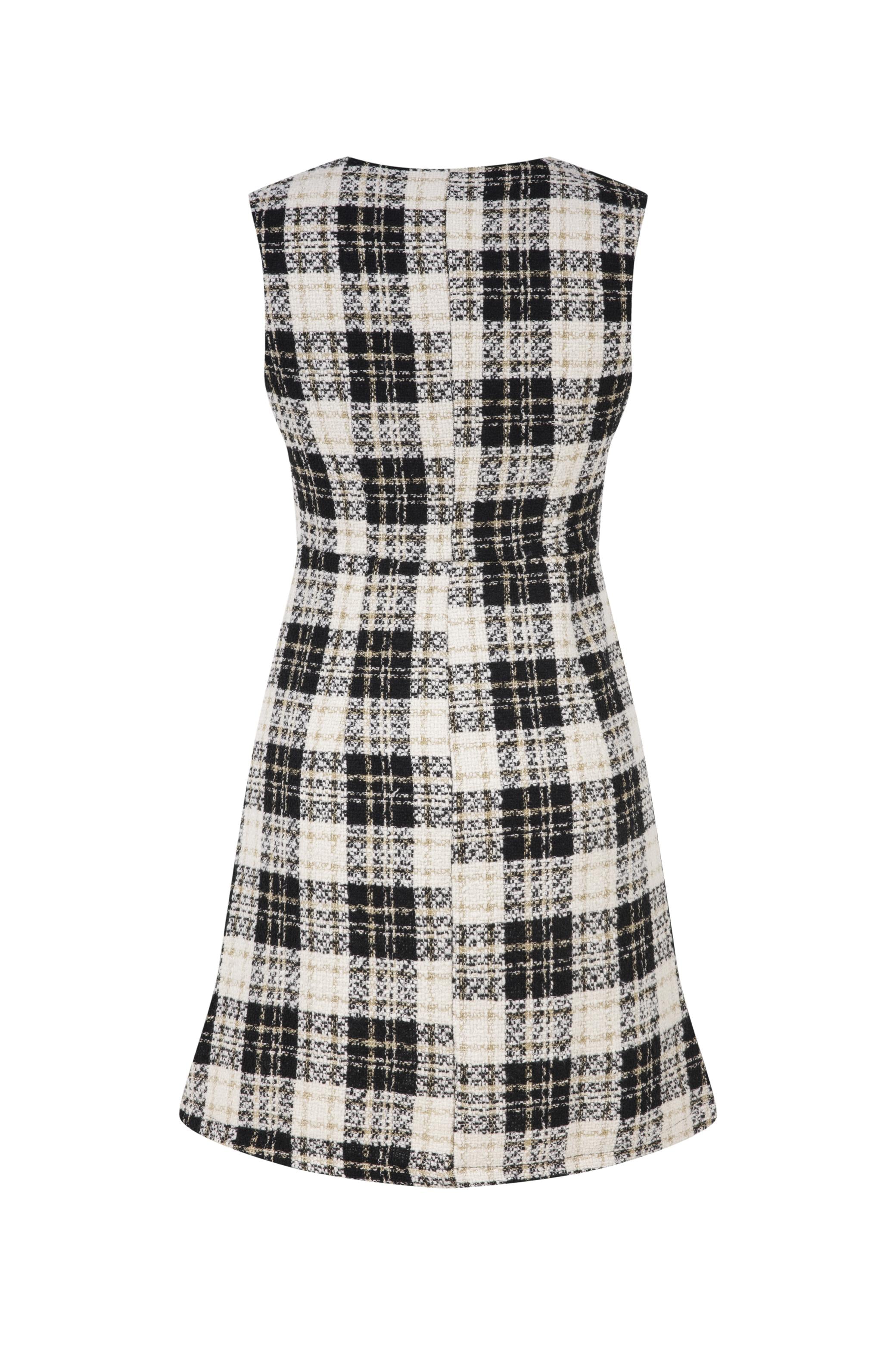 EKOSELİ KOLSUZ MİNİ ELBİSE