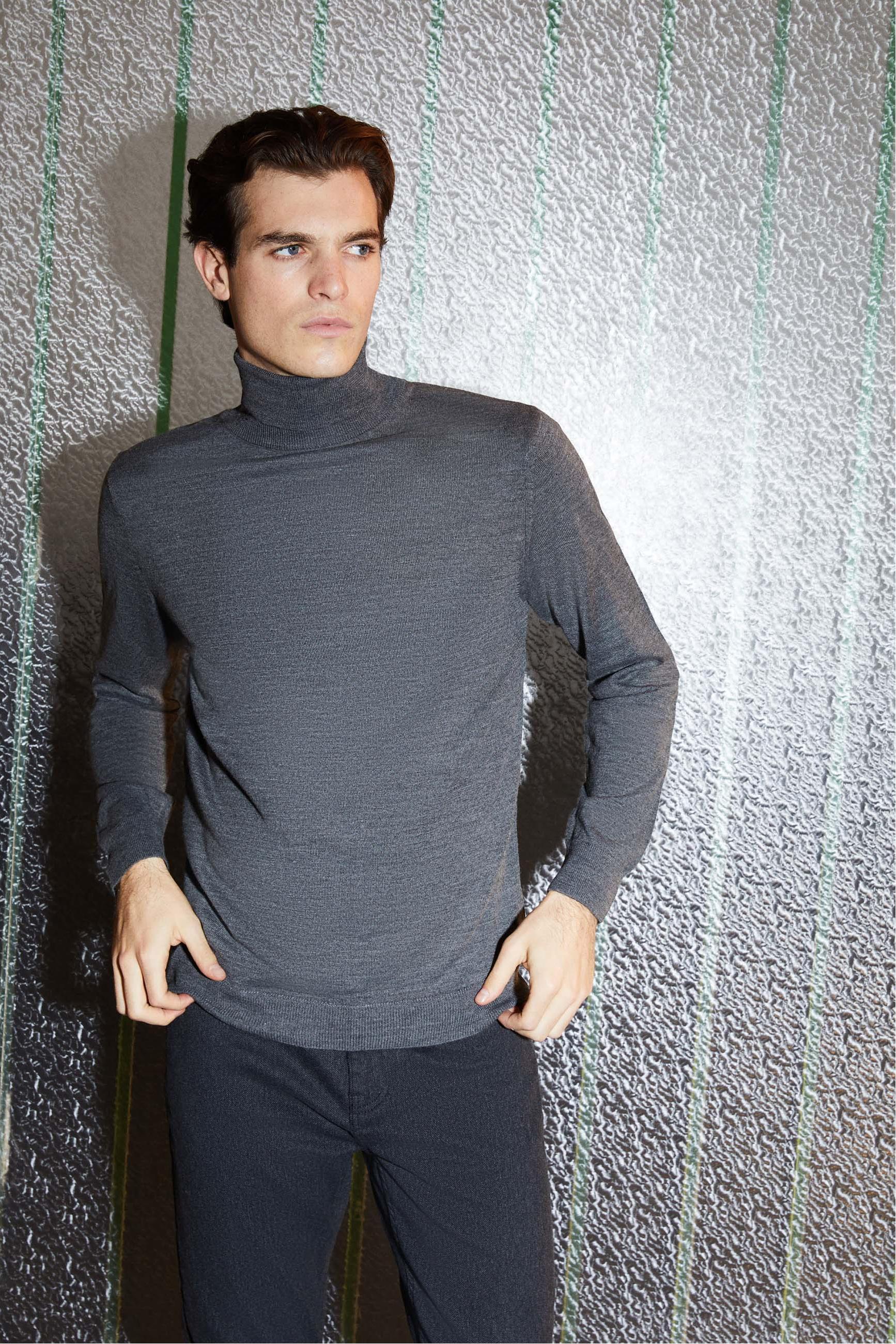 BALIKÇI YAKA TRİKO KAZAK