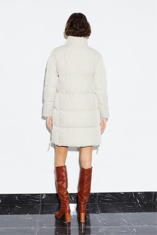  KAPİTONELİ DİK YAKA ŞİŞME MONT