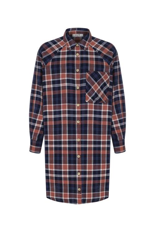  EKOSELİ MİNİ GÖMLEK ELBİSE