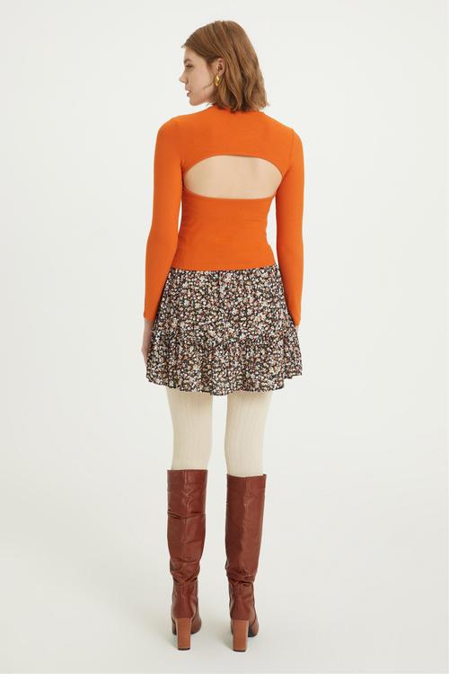  BİSİKLET YAKA UZUN KOLLU BLUZ