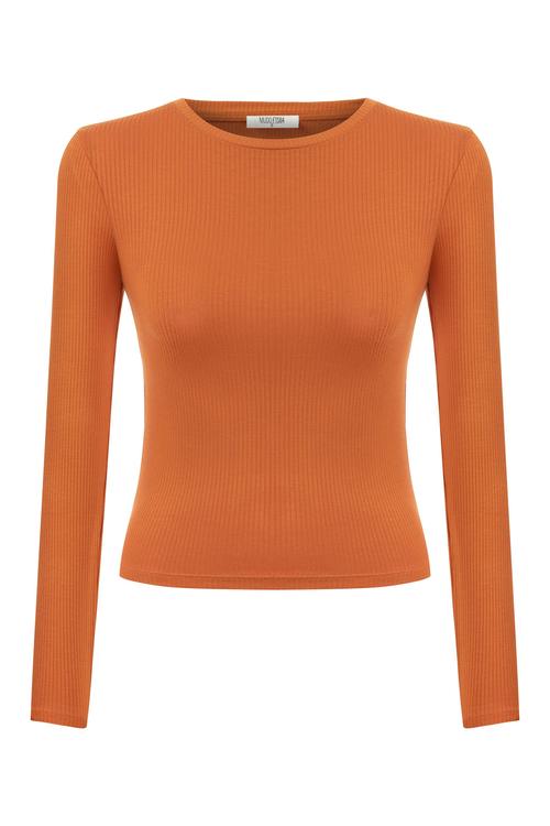  BİSİKLET YAKA UZUN KOLLU BLUZ